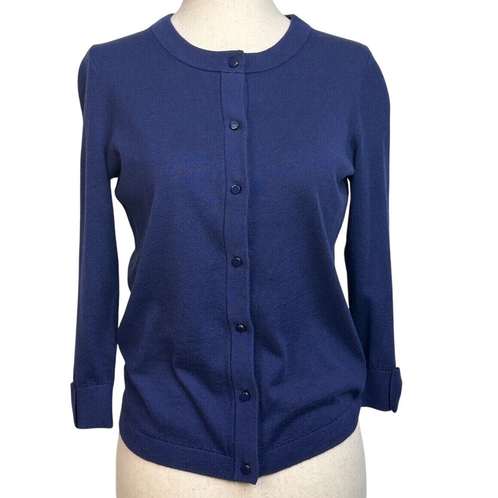 Kate Spade Navy Button-Up Cardigan